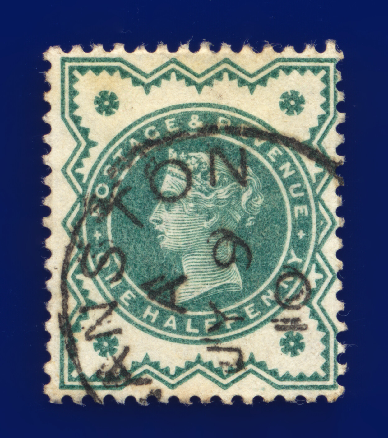 1900 SG213 1/2d stumpf blau-grün gut gebraucht alle abgebildet Auswahl 35 Artikel kany - Bild 18 von 41