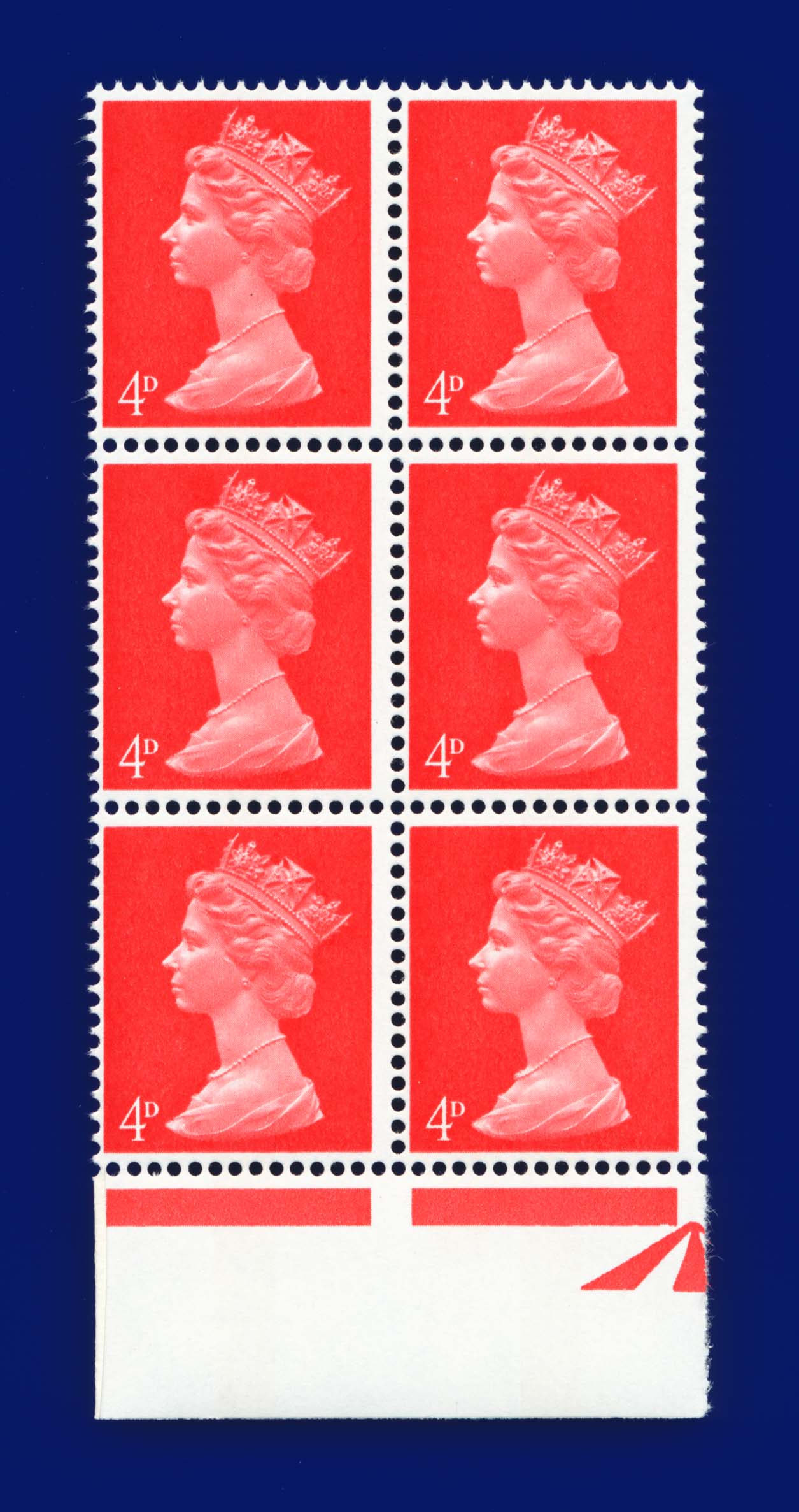 SG733 1969 4d Bright Vermilion U14B Head B CB MNH PVA elección de 7 artículos kazf - Imagen 8 de 8