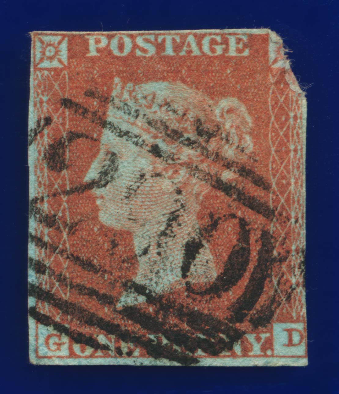 1841 SG8 1d rotbraune Stellungen FF-GD gebraucht Auswahl aus 3 kblo - Bild 5 von 5
