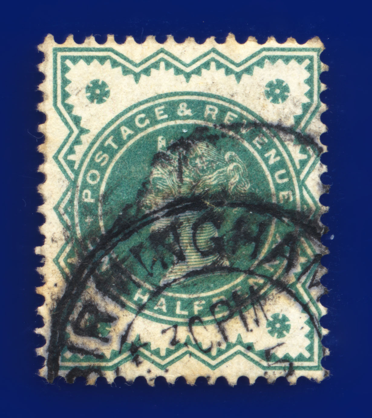 1900 SG213 1/2d stumpf blau-grün gut gebraucht alle abgebildet Auswahl 35 Artikel kany - Bild 4 von 41