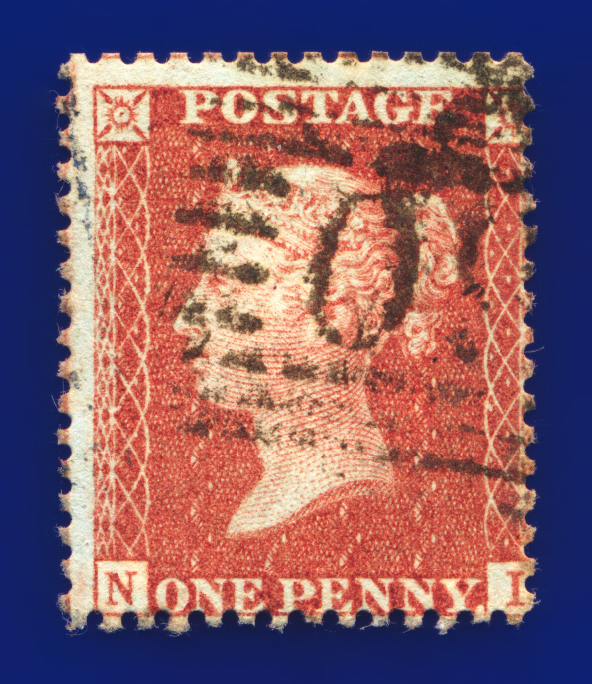 1856 SG29 1d Posiciones Rojo-Marrón NB-NI Buen Usado Elección de 4 kblp - Imagen 8 de 9