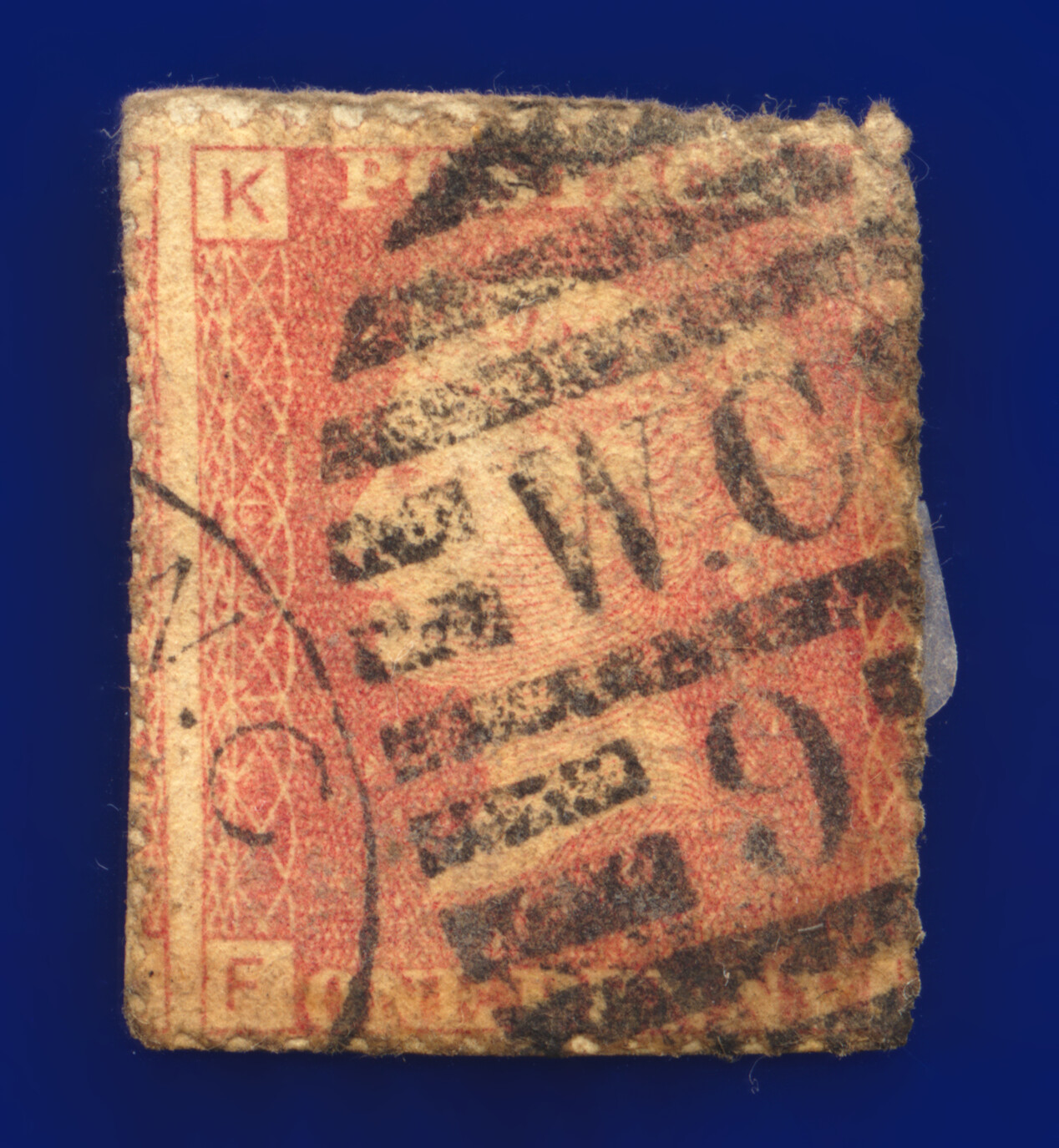 1868 SG43 1d rote Platte 109 GU - gebrauchte Positionen EI-TJ Auswahl 9 kbky - Bild 5 von 17