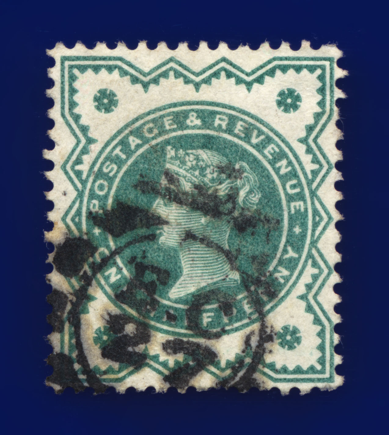 1900 SG213 1/2d stumpf blau-grün gut gebraucht alle abgebildet Auswahl 35 Artikel kany - Bild 31 von 41