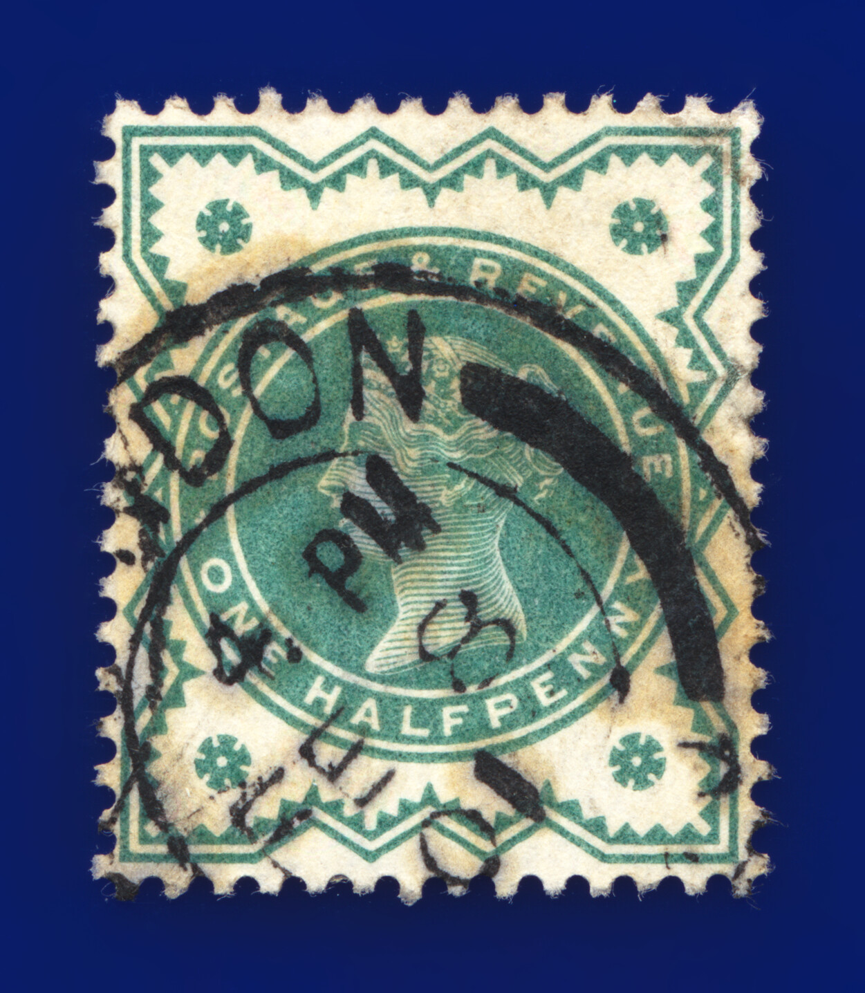 1900 SG213 1/2d stumpf blau-grün gut gebraucht alle abgebildet Auswahl 35 Artikel kany - Bild 30 von 41