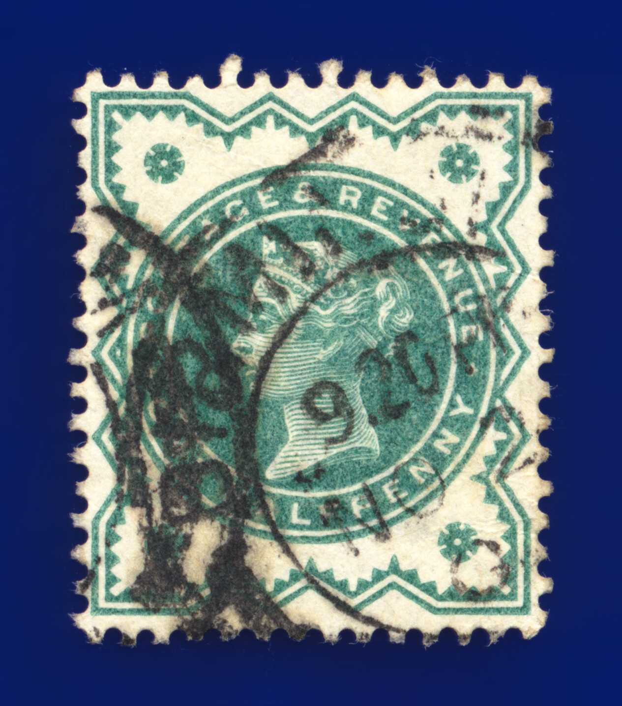 1900 SG213 1/2d stumpf blau-grün gut gebraucht alle abgebildet Auswahl 35 Artikel kany - Bild 5 von 41