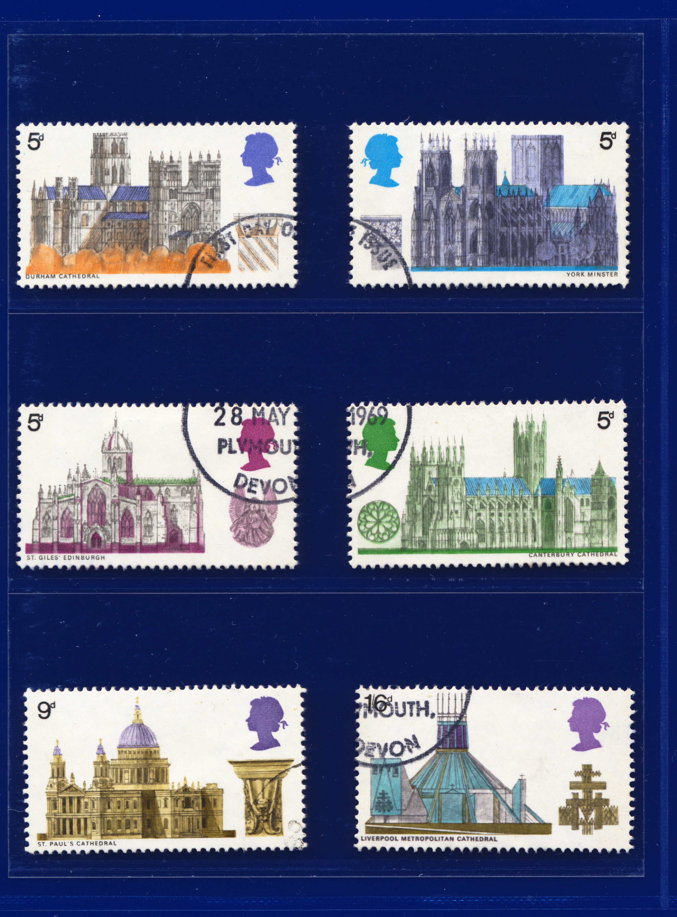 1969 SG796-801 5d-1s6d Kathedralen, Multiples/Sets/Etc, Your Choice kacw - Bild 4 von 104