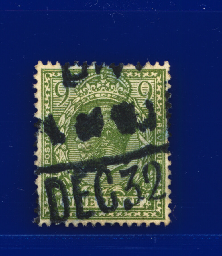 1924 SG427 9d verde oliva Wmk BC N43 (1) G/usado elección de 9 artículos todos fotografiados kagy - Imagen 15 de 20