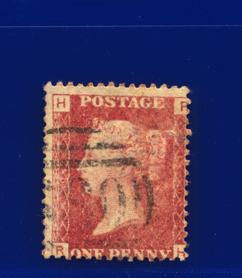 1868 SG43 1d rote Platte 109 GU - gebrauchte Positionen EI-TJ Auswahl 9 kbky - Bild 12 von 17