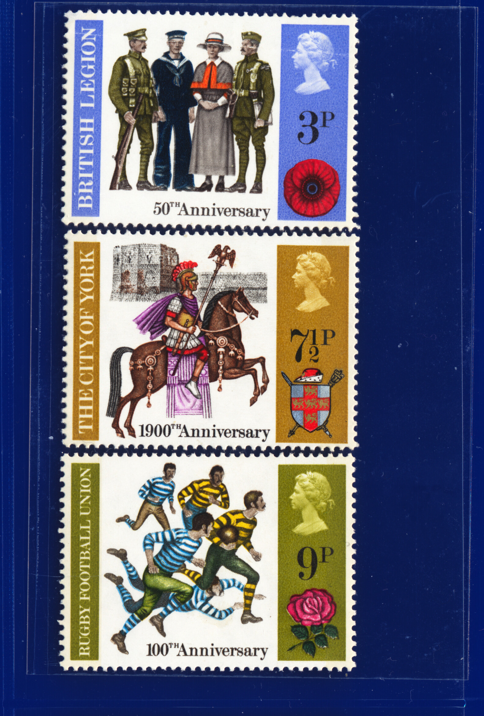 1971 SG881-896 Gedenkmünzen, Blöcke/Streifen/Prs/Sätze nach Wahl kadh - Bild 51 von 90