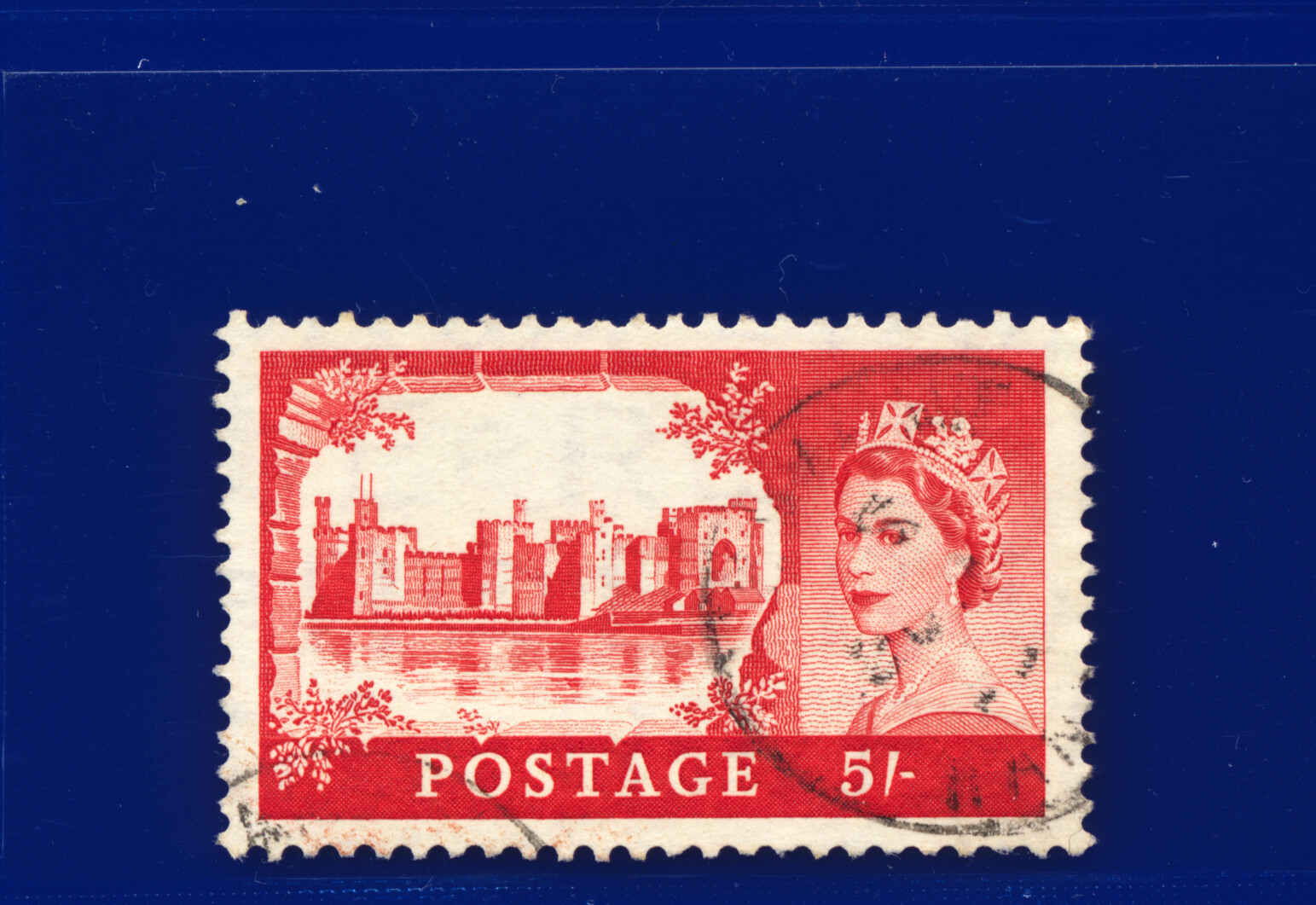 1955 SG537 5s Rose-Carmine Waterlow T8 GU - gebraucht inkl Blks etc Auswahl 3 kbbl - Bild 4 von 7