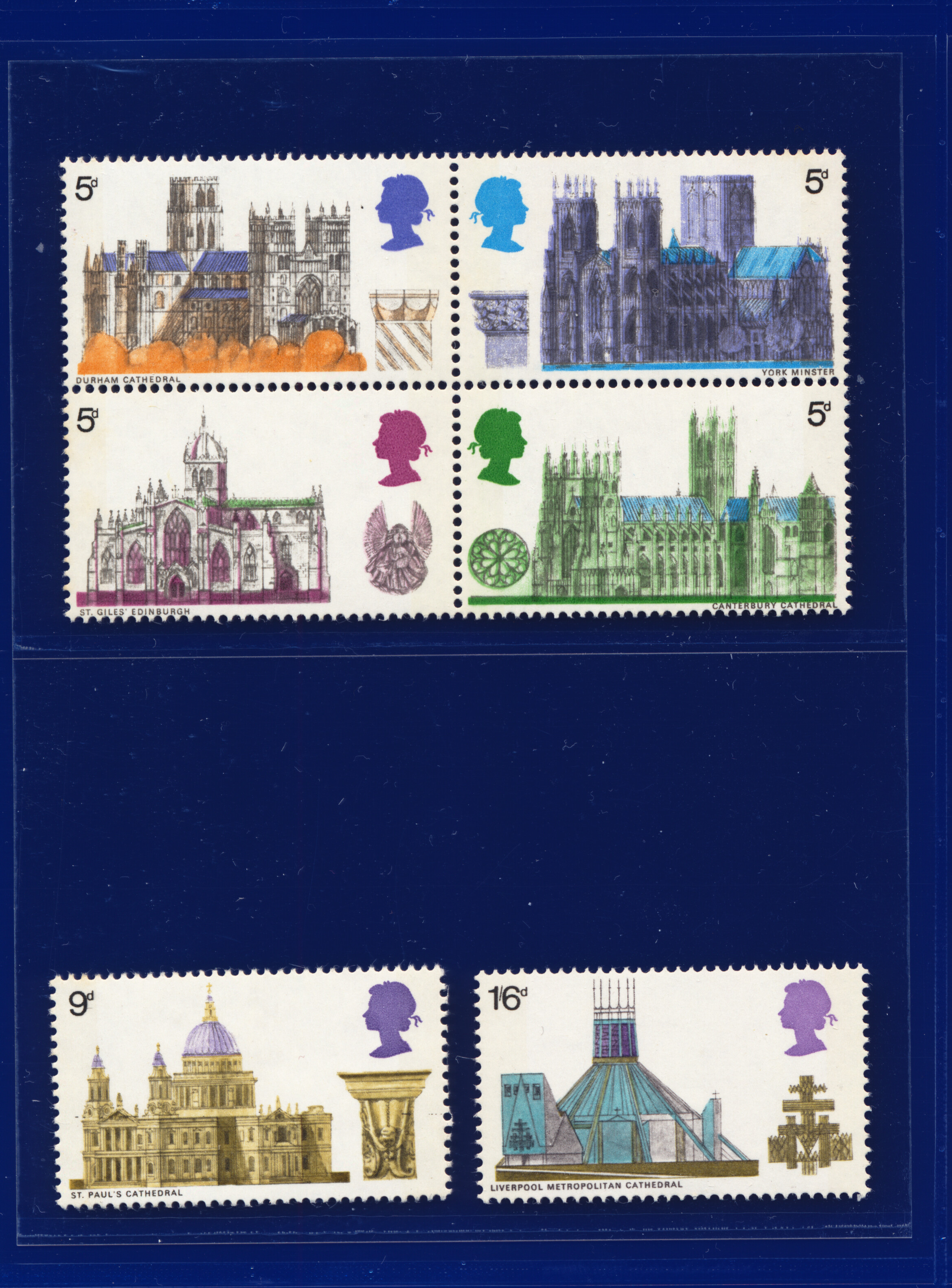 1969 SG796-801 5d-1s6d Kathedralen, Multiples/Sets/Etc, Your Choice kacw - Bild 22 von 104