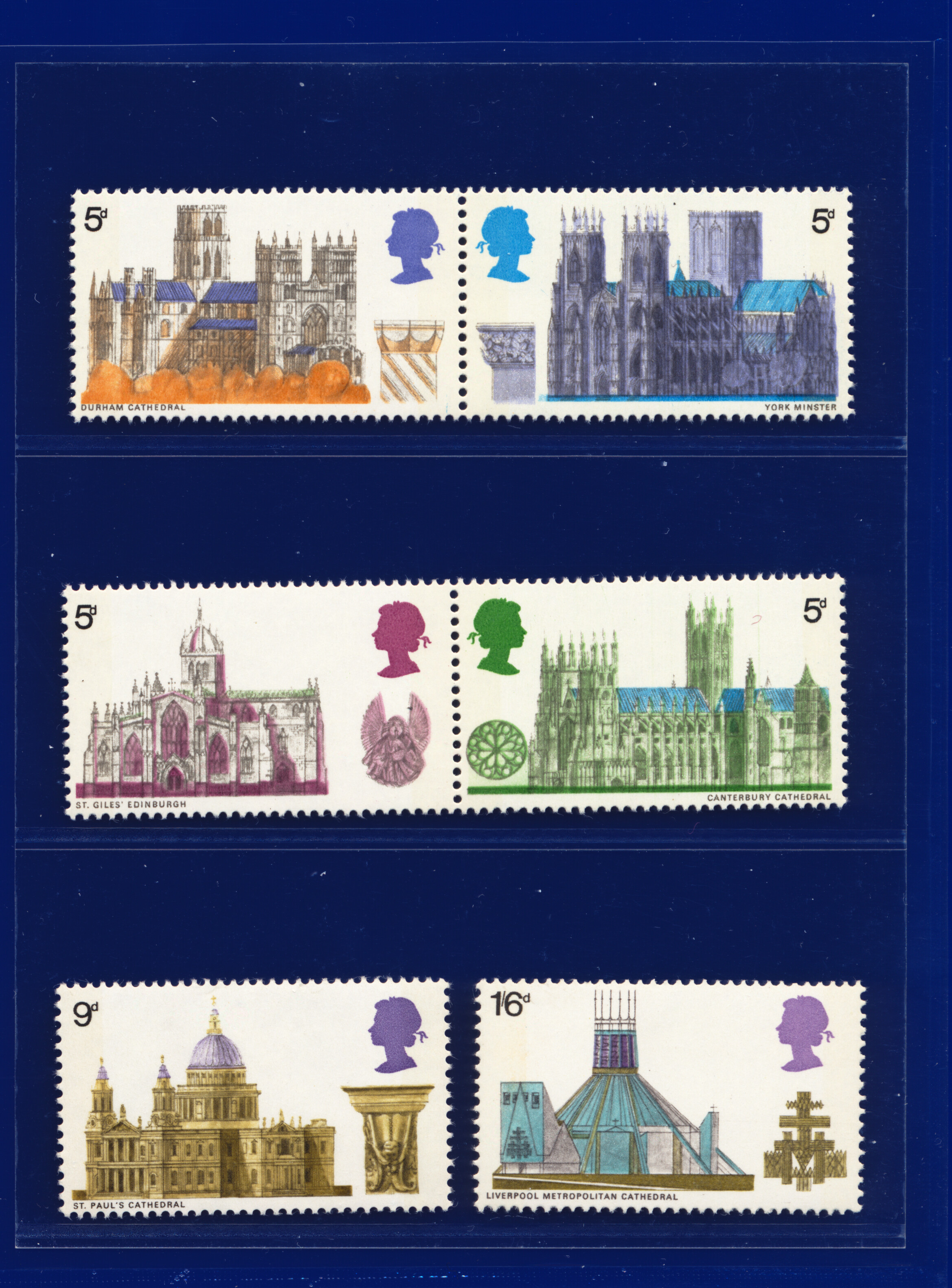 1969 SG796-801 5d-1s6d Kathedralen, Multiples/Sets/Etc, Your Choice kacw - Bild 24 von 104