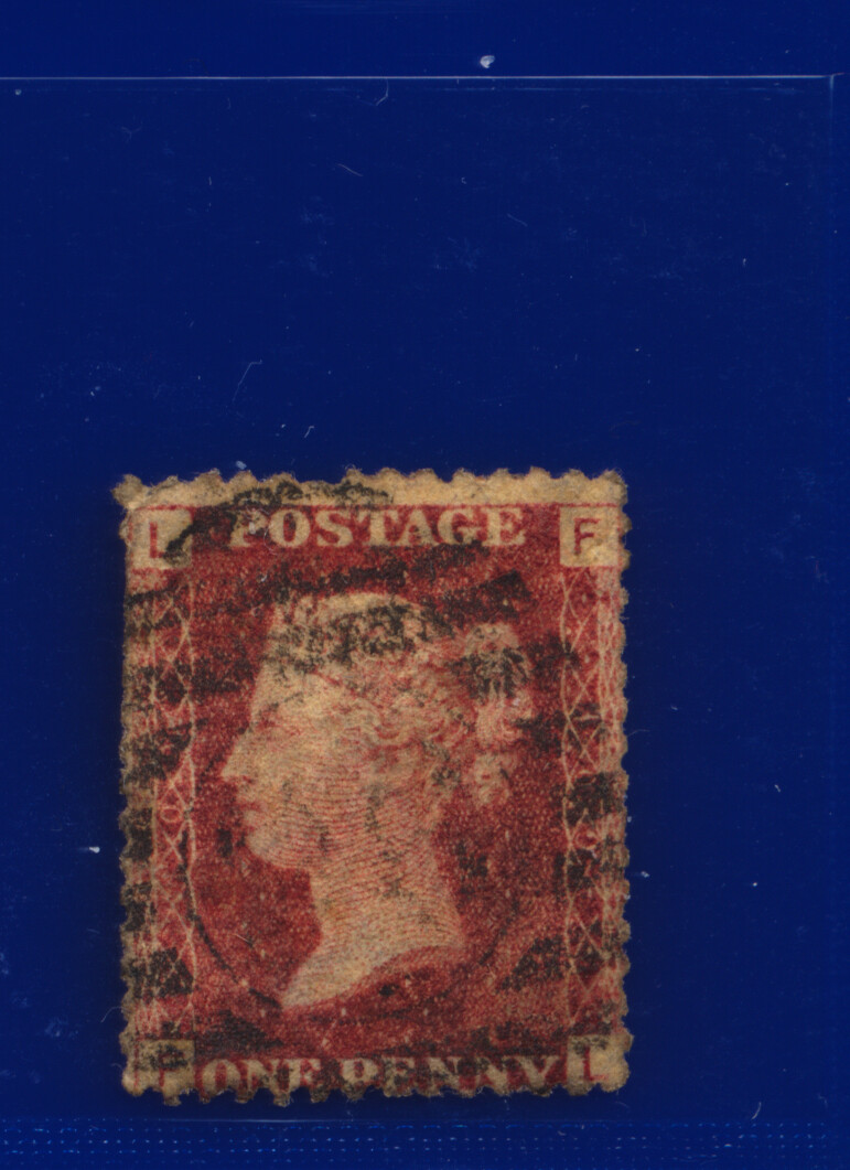 1868 SG43 1d rote Platte 109 GU - gebrauchte Positionen EI-TJ Auswahl 9 kbky - Bild 6 von 17