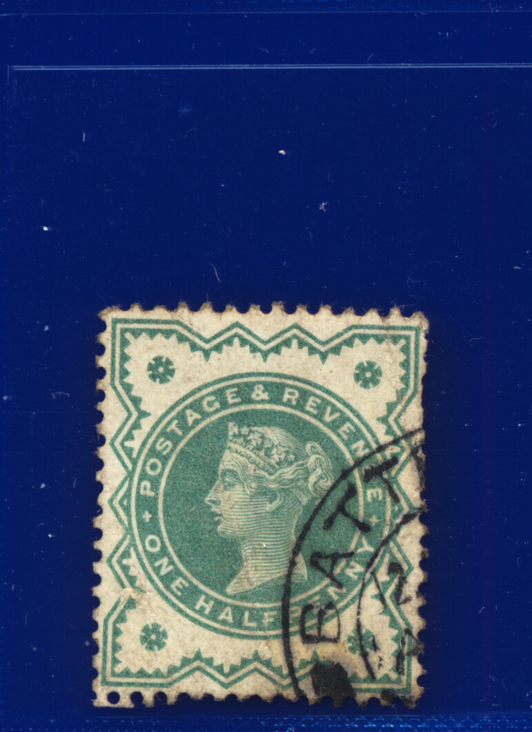 1900 SG213 1/2d stumpf blau-grün gut gebraucht alle abgebildet Auswahl 35 Artikel kany - Bild 25 von 41