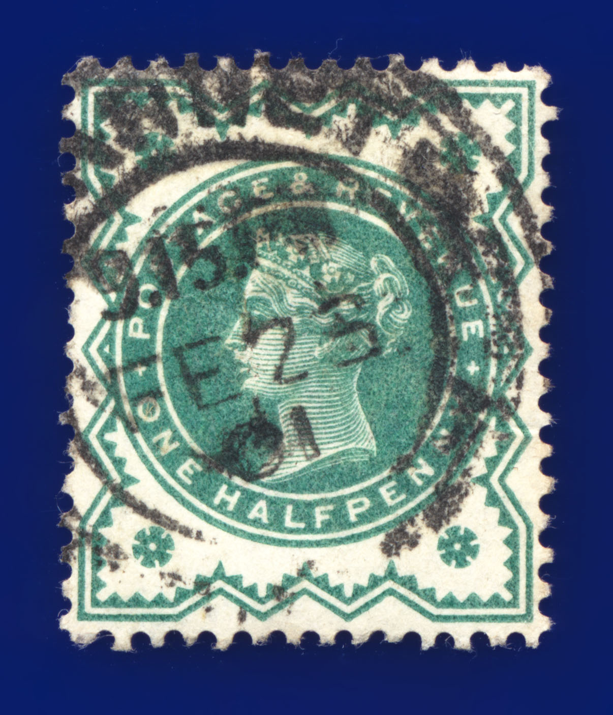 1900 SG213 1/2d stumpf blau-grün gut gebraucht alle abgebildet Auswahl 35 Artikel kany - Bild 3 von 41