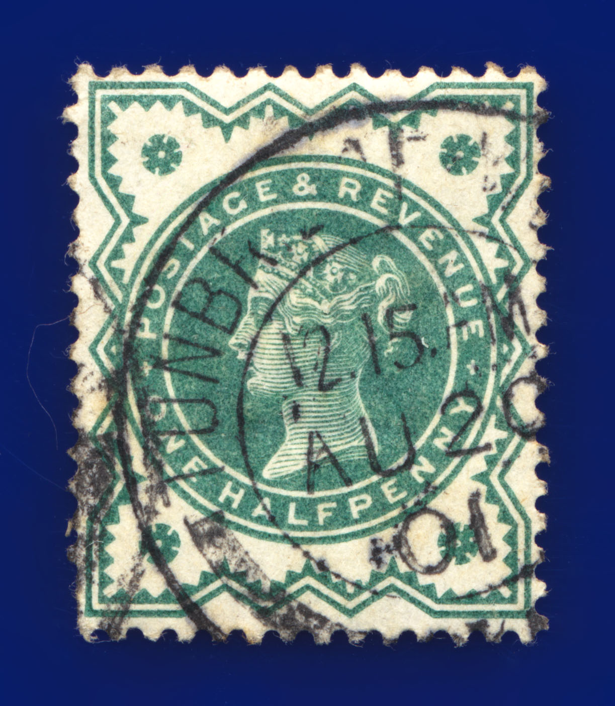 1900 SG213 1/2d stumpf blau-grün gut gebraucht alle abgebildet Auswahl 35 Artikel kany - Bild 38 von 41