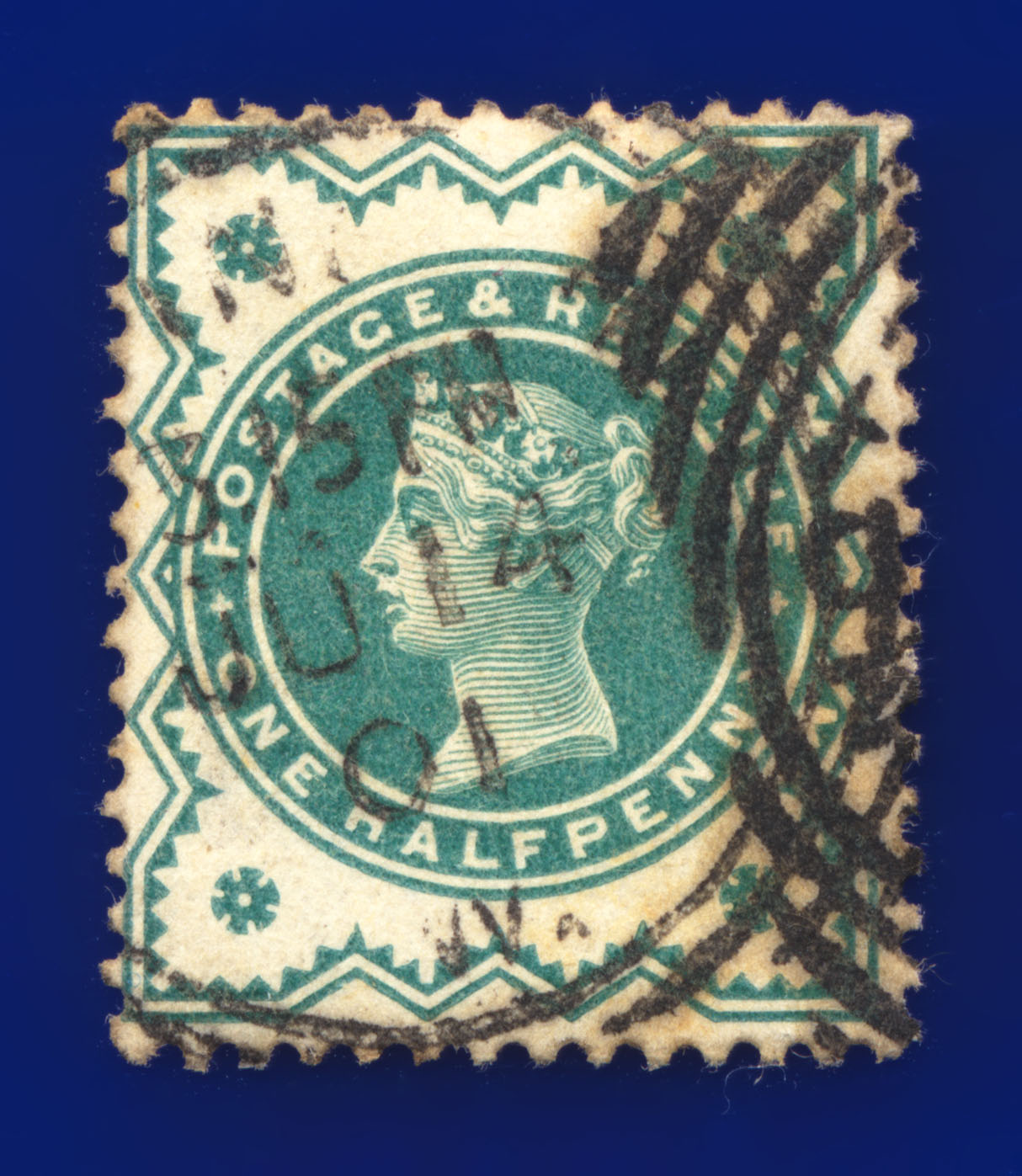 1900 SG213 1/2d stumpf blau-grün gut gebraucht alle abgebildet Auswahl 35 Artikel kany - Bild 28 von 41